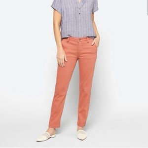Studio Blue Mason Slim Straight Leg Pant, size 6, coral, from Stitch Fix, nwt